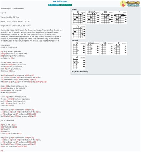 Bebo Norman Guitar Chords