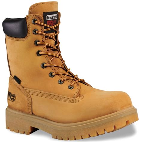 TIMBERLAND PRO Men's 8 inch Soft Toe Waterproof Work Boots, Wide