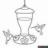 Hummingbird Feeder Coloring Page  Easy Drawing Guides sketch template