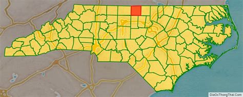 Map of Caswell County, North Carolina