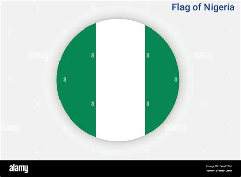 High detailed flag of Nigeria. National Nigeria flag. Africa. 3D ...