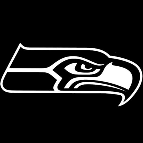 Seattle Seahawks 8"x8" White Decal Logo - Seahawks Pro Shop