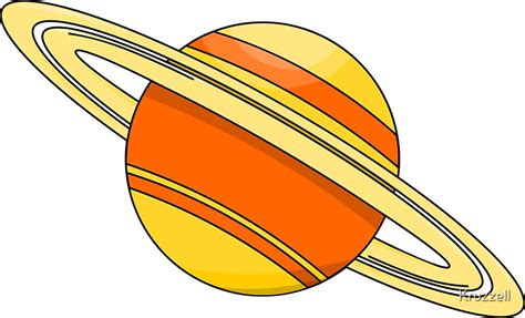 "Cartoon Saturn Planet" Stickers by Kruzzell | Redbubble