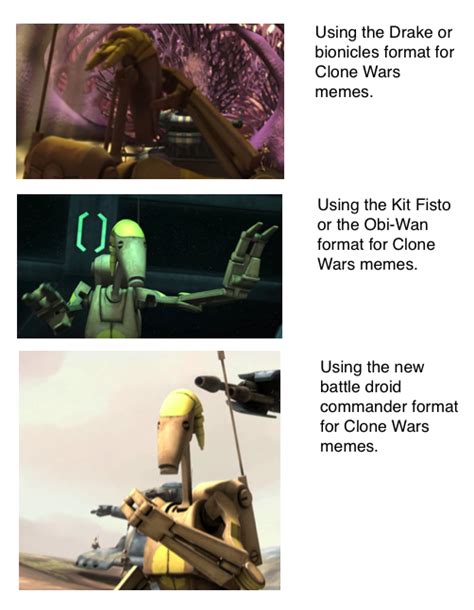 New battle droid meme format? : r/PrequelMemes