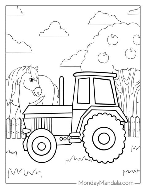 Farm Tractor Coloring Pages To Print