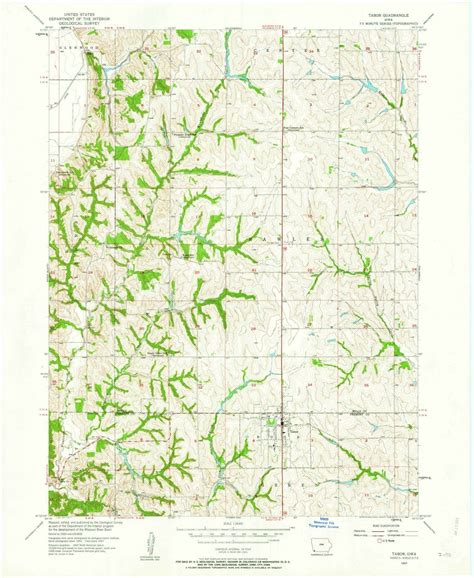 1957 Tabor, IA - Iowa - USGS Topographic Map in 2022 | Topographic map, Map, Topological map