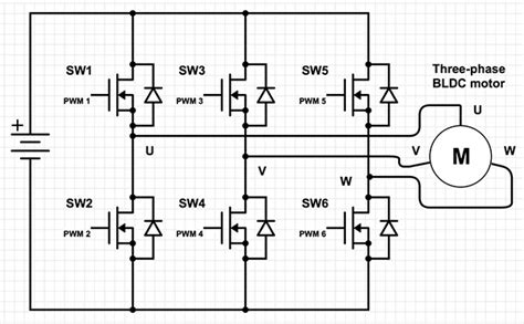 How is high side switching with an N channel mosfet possible in a BLDC motor controller ...