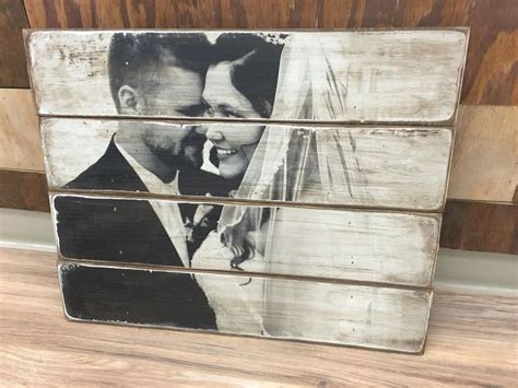 A custom photo pallet is an amazing way to display your favorite photos for your home in this ...