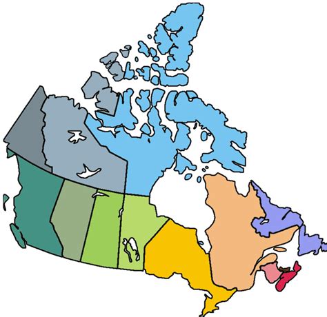 Blank Canada Map