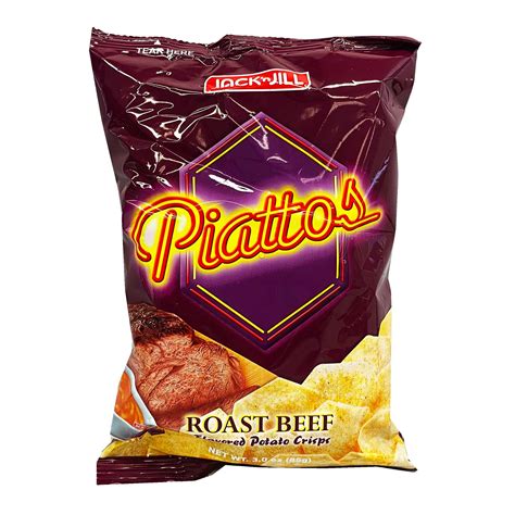 Jack n' Jill Piattos Chips Roast Beef 3oz | Roast beef, Chips, Snack chips