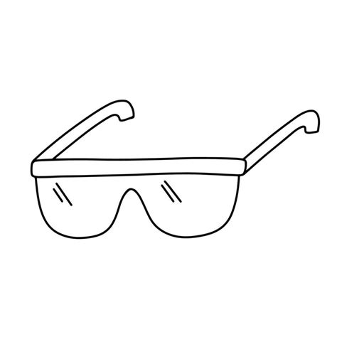 Safety glasses for scientist or engineer. Vector doodle sketch 36379334 Vector Art at Vecteezy