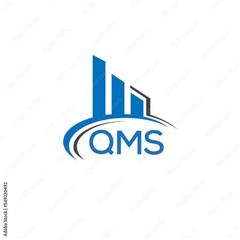 QMS letter logo. QMS blue image. QMS Monogram logo design for entrepreneur and business. QMS ...