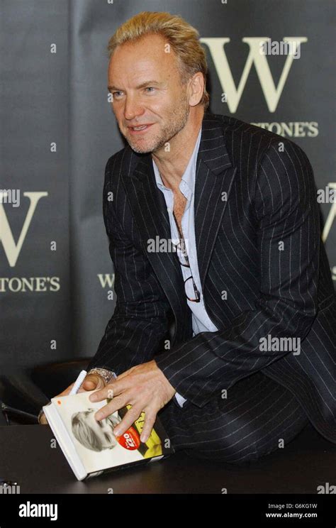 Singer Sting Photocall Book Signing Autobiography High Resolution Stock Photography and Images ...