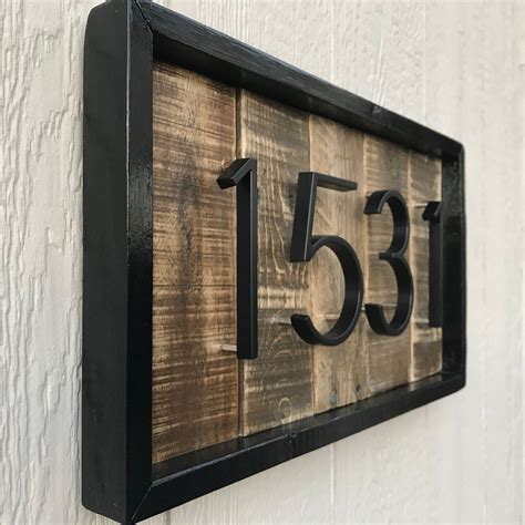 30+ Rustic House Number Signs – HomeDecorish