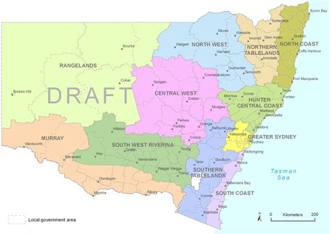 Local Land Services Reference Panel draft boundary map