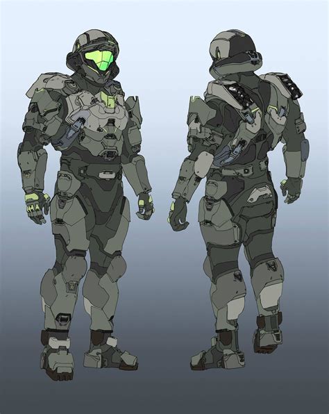 Halo 5: Guardians Concept Art by Daniel Chavez | Concept Art World Sci Fi Armor, Power Armor ...