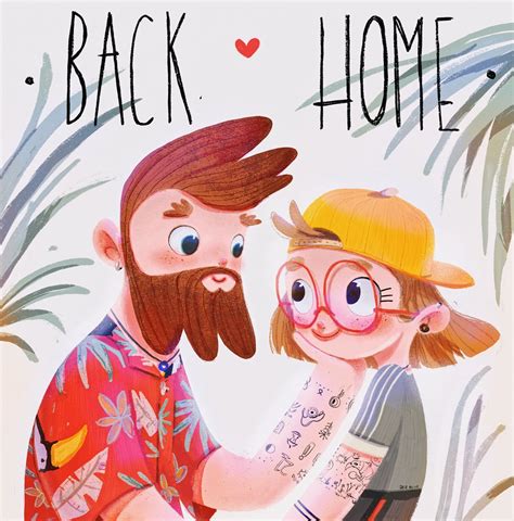 Back home on Behance | Cartoon character design, Character illustration, Cute little drawings