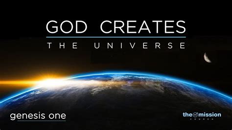 Genesis 1:1-5 - God Creates The Universe - YouTube