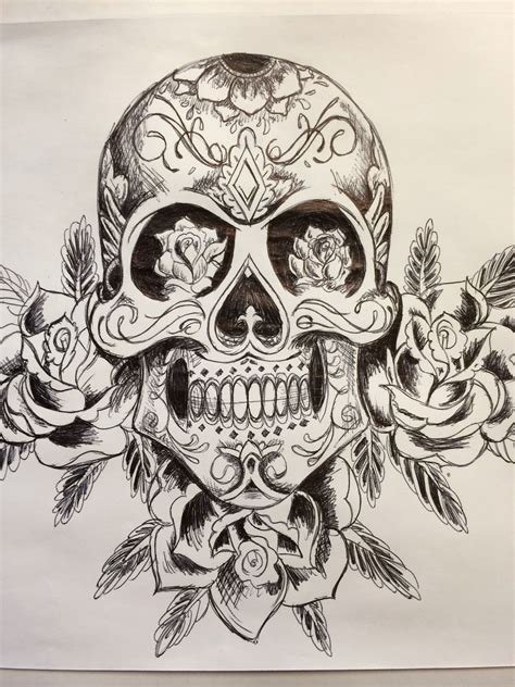 Drawing Mexican Skull - Drawing.rjuuc.edu.np