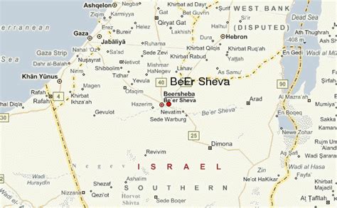 Beer Sheva Karte