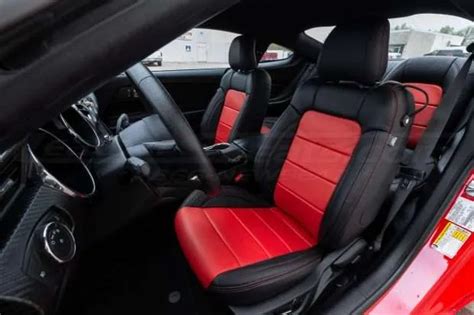 2005 Mustang Red Seat Covers - Velcromag