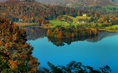 Grasmere Village, Cumbria, Inglaterra, distrito del lago, campo, colinas Fondos de pantalla ...