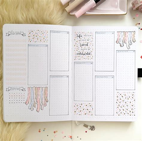 15 Creative Bullet Journal Weekly Spread Ideas - Wonder Forest