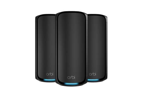 Orbi 970 Series Quad-Band WiFi 7 Mesh System - 3 Pack - Black - RBE973SB - NETGEAR Exclusive