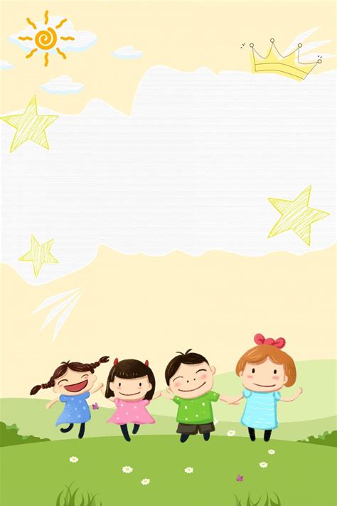 耳語兒童幼兒園成長文件背景素材 | Kindergarten, Kids background, Kindergarten kids