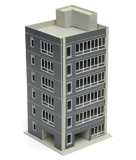 Outland Models Railway Modern 1:100 Scale 6-Story Painted Residential ...