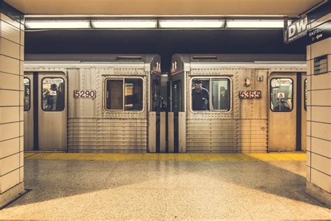 Underground Train at Station Free Stock Photo - NegativeSpace