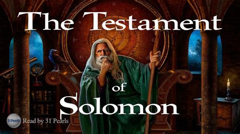 The Testament of Solomon - Full Book - A 31 Pearls Audiobook - YouTube