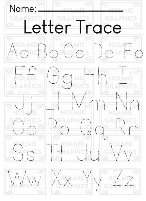 Printable Abc Traceable Worksheets