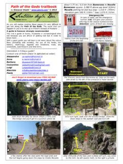 Bomerano to Nocelle Path of the Gods trailbook … / bomerano-to-nocelle ...