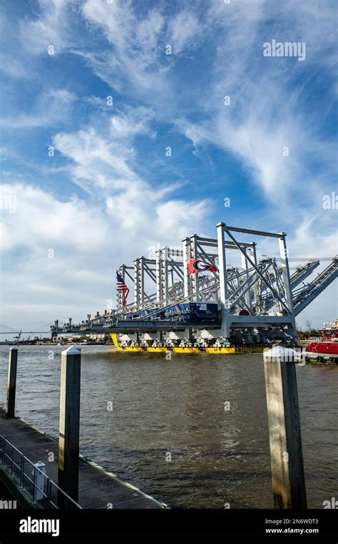 The Port of Savannah received a massive delivery Thursday: four towering ship-to-shore cranes ...