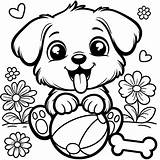 5 Cute Dog Coloring Pages Kids Puppy  sketch template