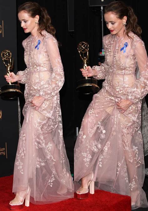 Alexis Bledel Wins First Emmy in Giuseppe Zanotti 'Betty' Sandals