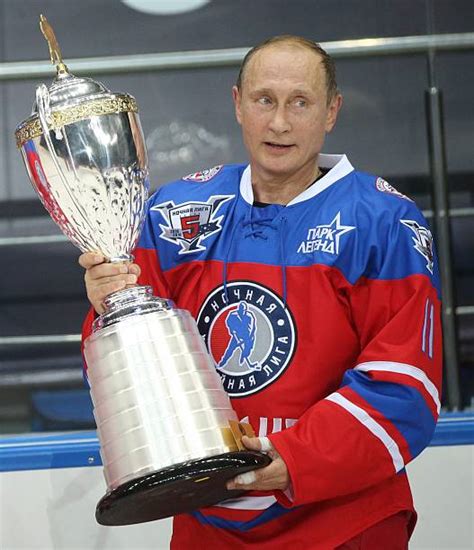 Vladimir Putin Plays Ice Hockey On His 63rd Birthday Photos and Images | Getty Images