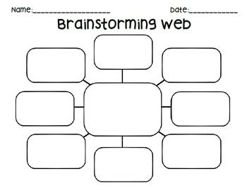 Brainstorming Web by Gabrielle Alicia | TPT