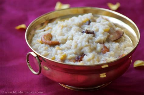 Blend with Spices: Bellam Pongali Recipe - How to make Andhra Style Jaggery Pongal Recipe ...