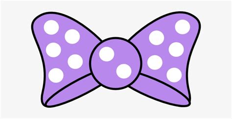 Dots Clipart Black Hair Bow - Purple Minnie Mouse Bow - 600x342 PNG Download - PNGkit