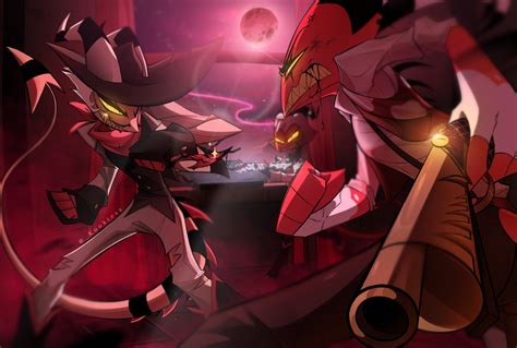 ⚜️𝐓𝐢𝐚⚜️ on Twitter: "Striker vs Blitzo / Moxxie #HelluvaBoss… " in 2021 | Helluva boss fanart ...