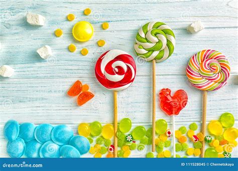 Candies and lollipops stock image. Image of nutrient - 111528045