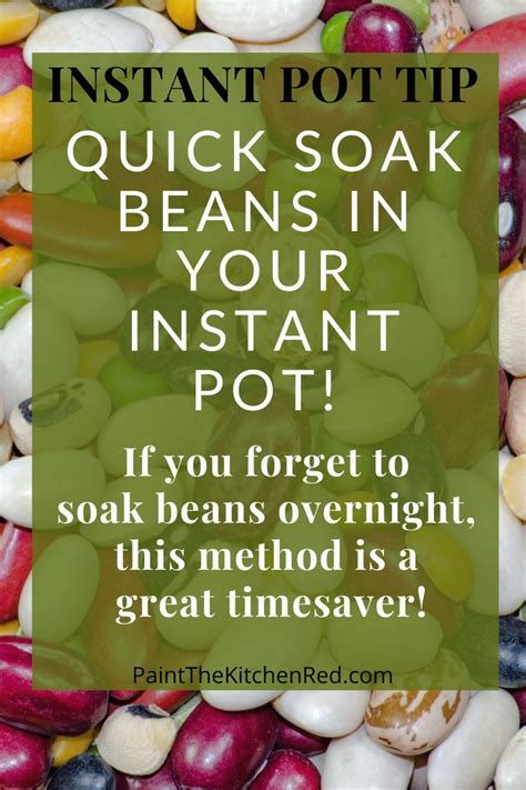 Quick soak dried beans in no time - use the Instant Pot! | Recipe | How to soak beans, Quick ...