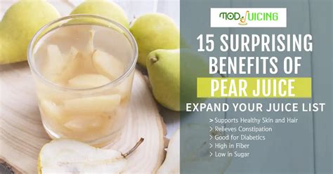 15 Surprising Benefits of Pear Juice - Expand Your Juice List