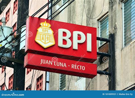 BPI Bank Of Philippine Islands Family Savings Bank Facade In Antipolo ...