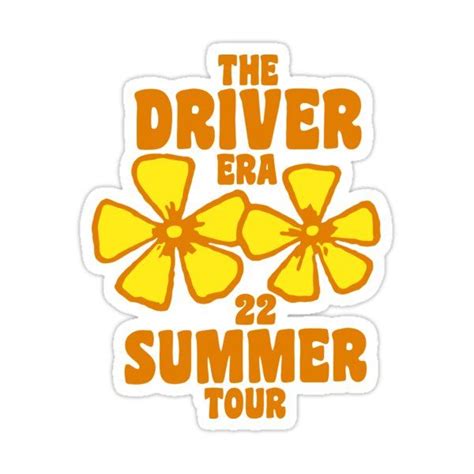 The Driver Era Merch Flower Sticker by RayessAya | Flower tee shirts, Tee shirt stores, Stickers