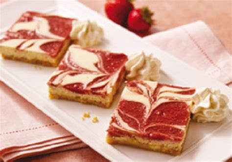 Strawberry Swirl Cheesecake Bars - Can U Still Hear Me