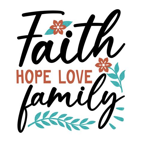 Faith hope love family – Stickers & Labels