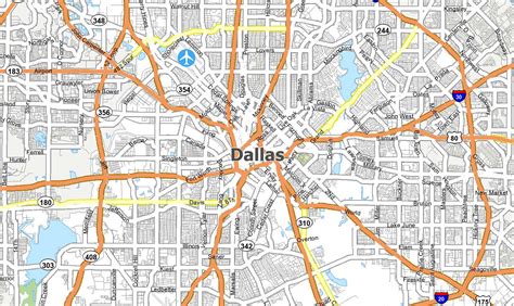 Map of Dallas, Texas - GIS Geography